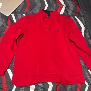 Red sweatshirt new and one size fit all